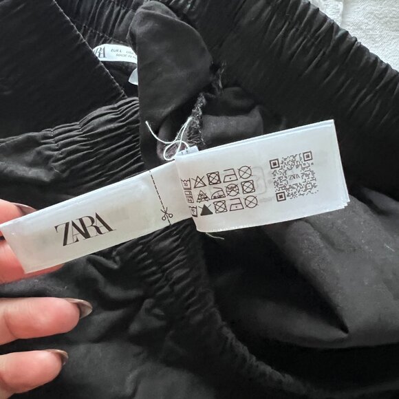 NWOT Zara Poplin Drawstring Shorts - Picture 5 of 7